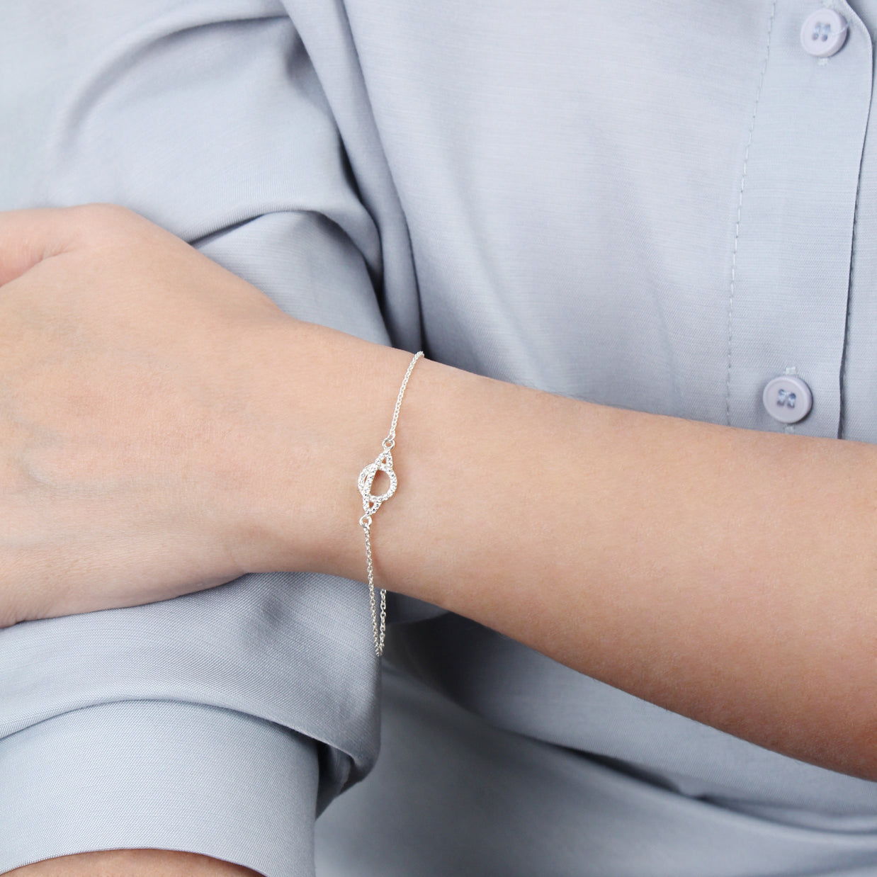 Chic Saturn CZ Bracelet BRS-1097