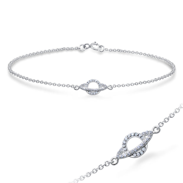 Chic Saturn CZ Bracelet BRS-1097