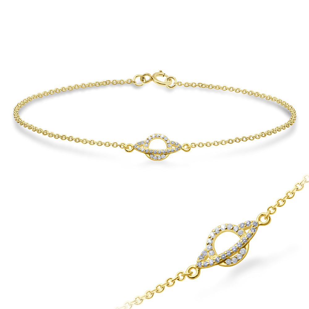 Chic Saturn CZ Bracelet BRS-1097