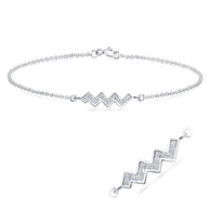 Wave Zigzag CZ Bracelet BRS-1103