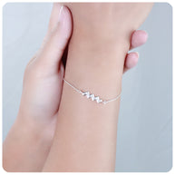 Wave Zigzag CZ Bracelet BRS-1103