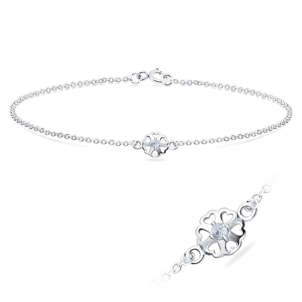 Clover CZ Bracelet BRS-1114