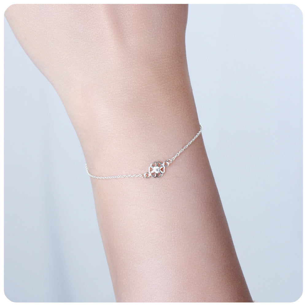 Clover CZ Bracelet BRS-1114