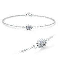 Sunflower CZ Bracelet BRS-1115