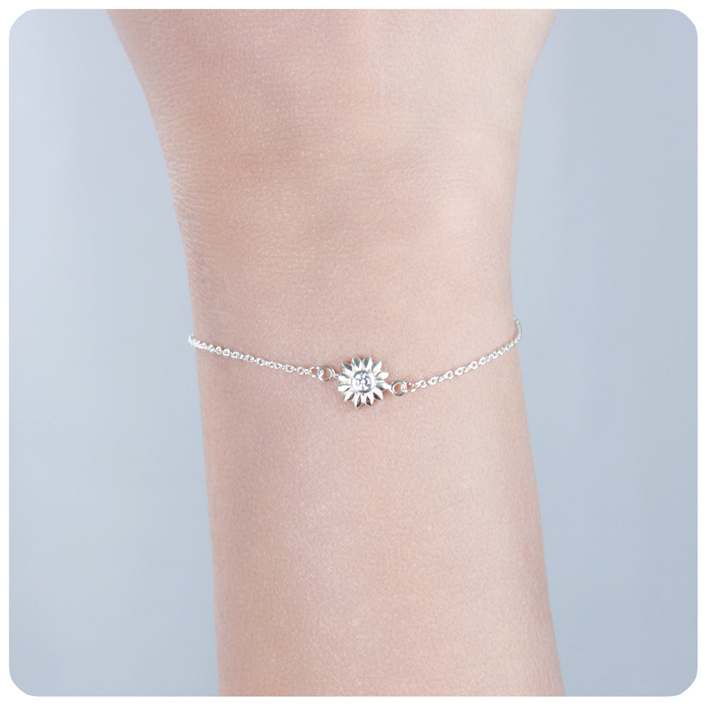Sunflower CZ Bracelet BRS-1115