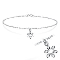 Open Daisy Charm Bracelet BRS-196