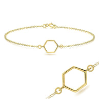 Open Hexagon Bracelet  BRS-211