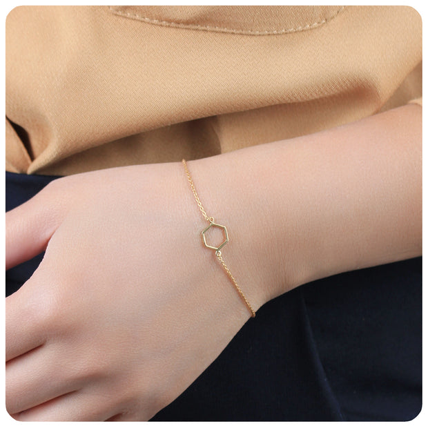 Open Hexagon Bracelet  BRS-211
