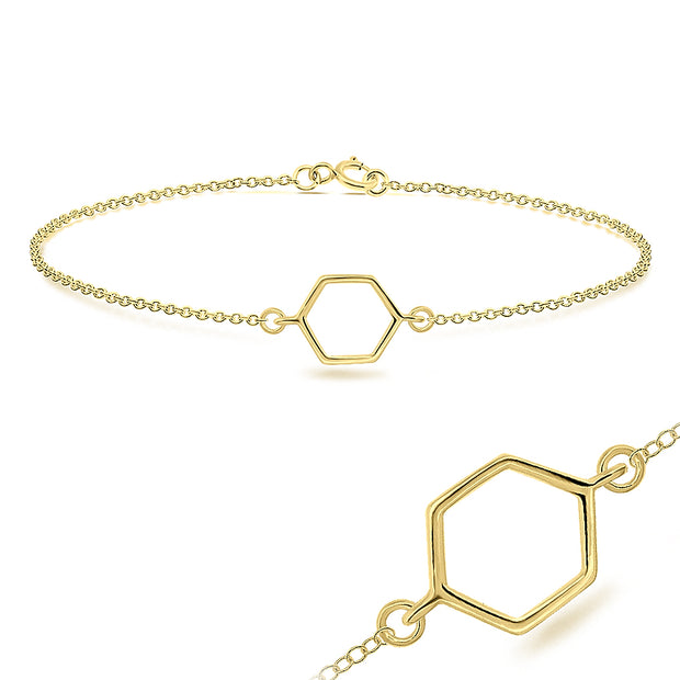 Open Hexagon Bracelet  BRS-211