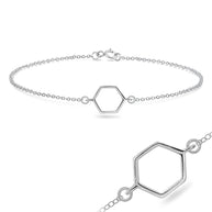 Open Hexagon Bracelet  BRS-211