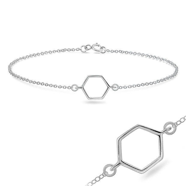 Open Hexagon Bracelet  BRS-211