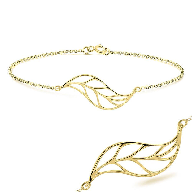 Open Leaf Bracelet BRS-214
