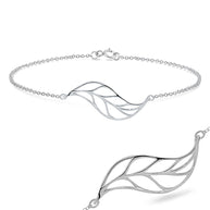 Open Leaf Bracelet BRS-214