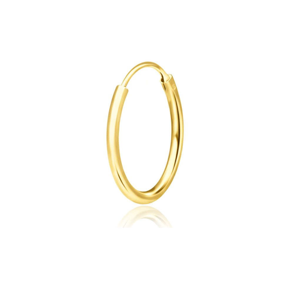 1.2mm Silver Hoop Earring CR-12 (1.2mm)
