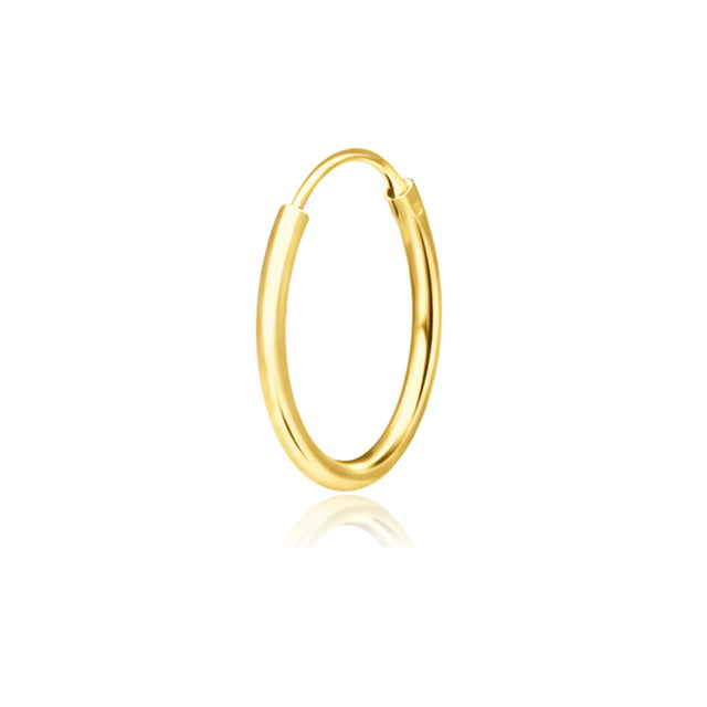 1.2mm Silver Hoop Earring CR-12 (1.2mm)