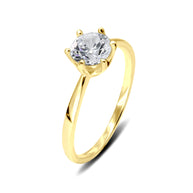 Classical CZ Silver Ring CSR-403