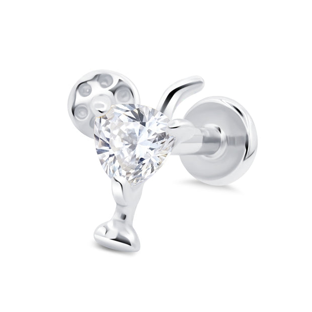 Cocktail Glass Flat Back Piercing EBB-3708
