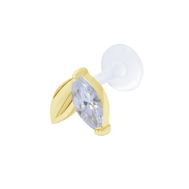 Marquise CZ Leaf Helix Ear EBO-3213
