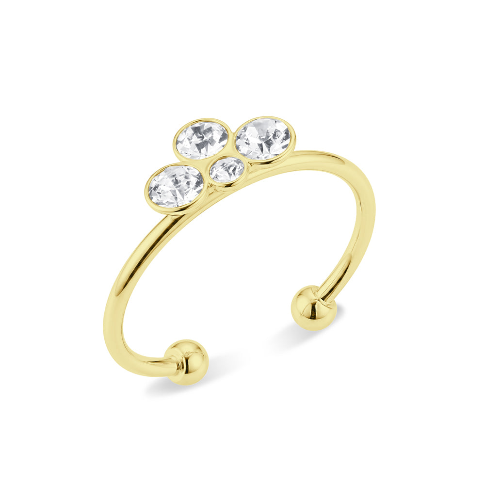Crystal Bloom Ear Cuff EC-1109