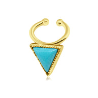 Triangle Aventurine Stone Ear Cuff EC-1127