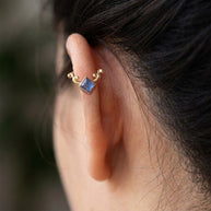 Blue Quartz Ear Cuff EC-1128
