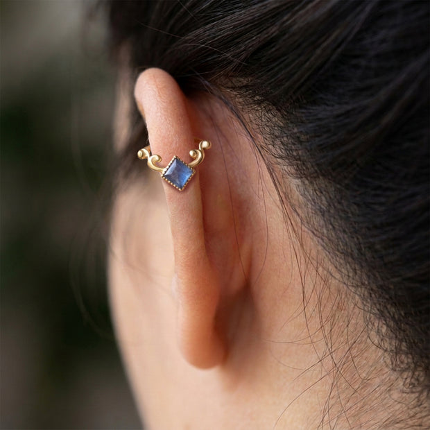 Blue Quartz Ear Cuff EC-1128