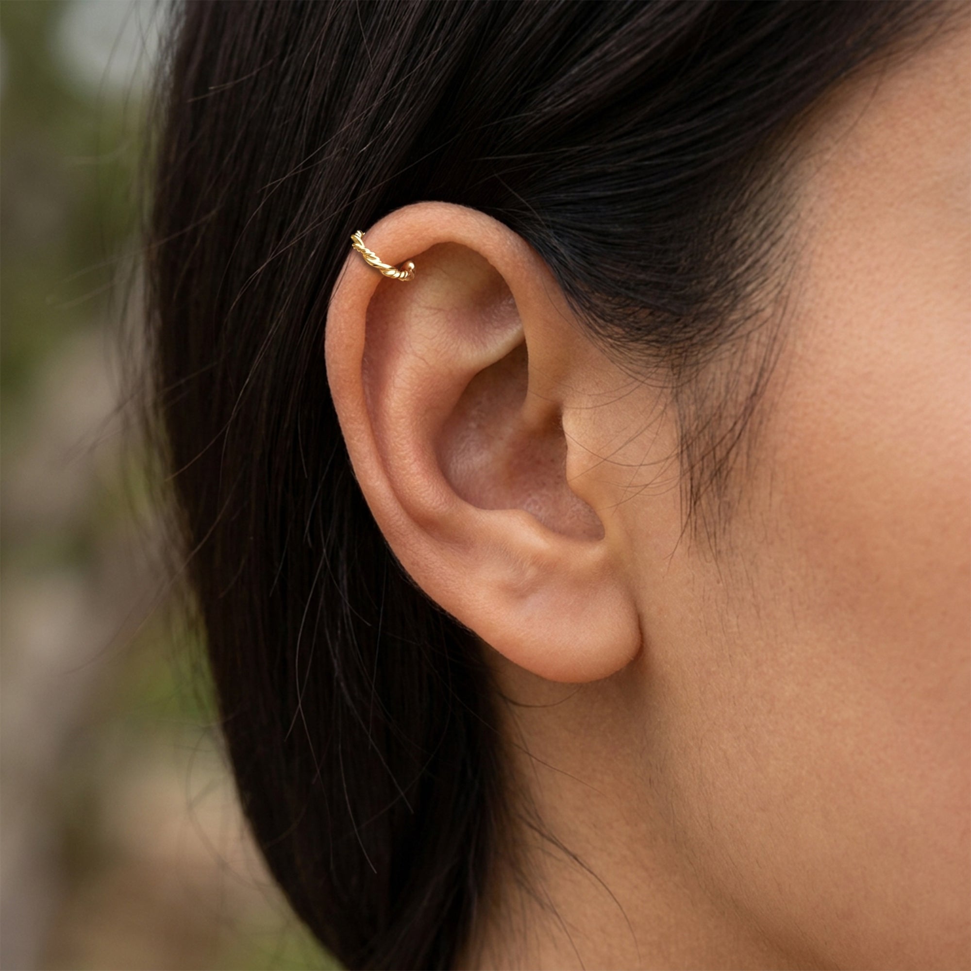 Twisted Rope Ear Cuff EC-1136