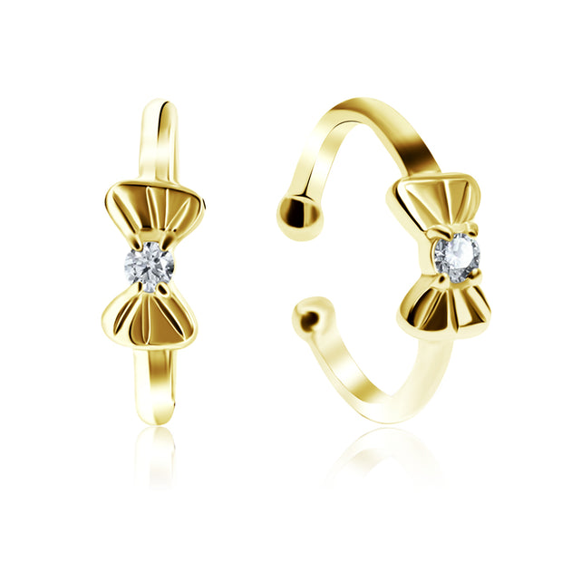 Bow Knot CZ Ear Cuff EC-1145