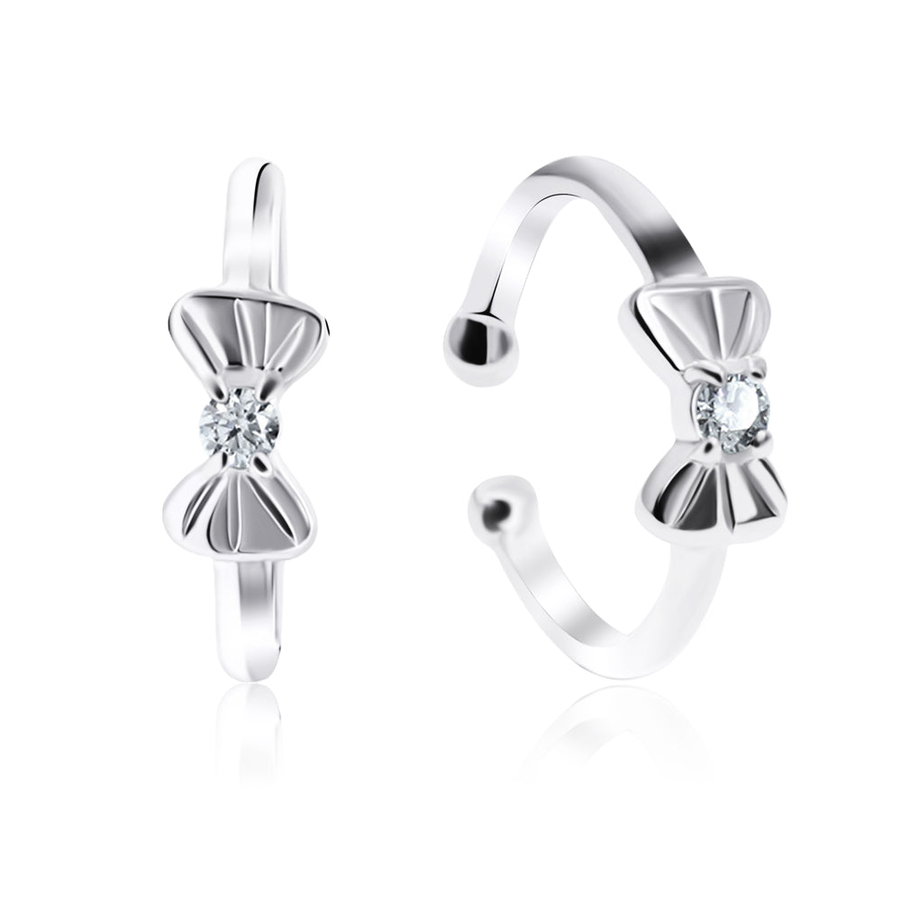 Bow Knot CZ Ear Cuff EC-1145