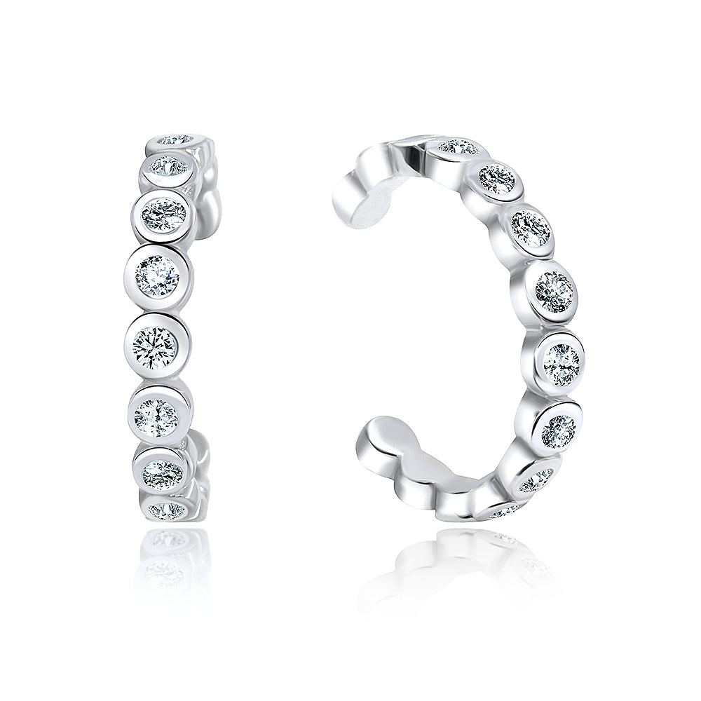 Bezel CZ Eternity Ear Cuff EC-1146