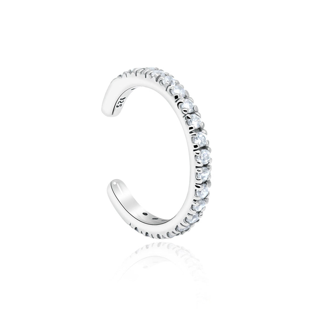 Sophisticated Ear Cuff Adorned in multiple CZ Stones EC-1147s