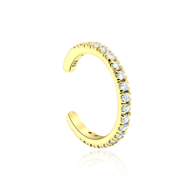 Sophisticated Ear Cuff Adorned in multiple CZ Stones EC-1147s