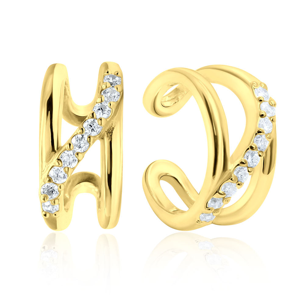 Crossover Pavé Ear Cuff EC-1149