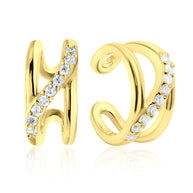 Crossover Pavé Ear Cuff EC-1149