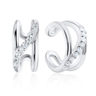 Crossover Pavé Ear Cuff EC-1149