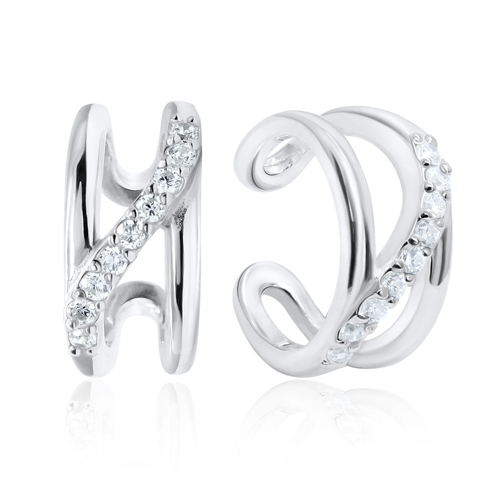 Crossover Pavé Ear Cuff EC-1149