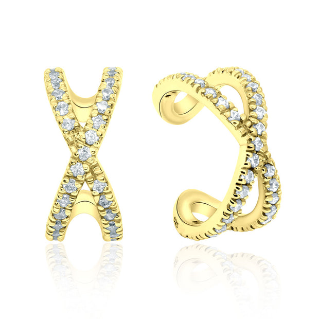 Pavé X-Cross Ear Cuff EC-1150