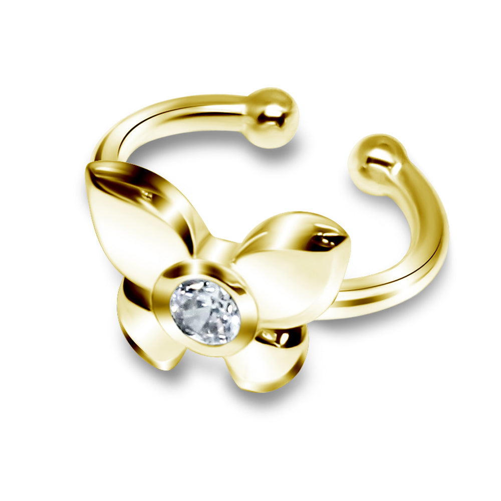 Butterfly CZ Ear Cuff EC-1151