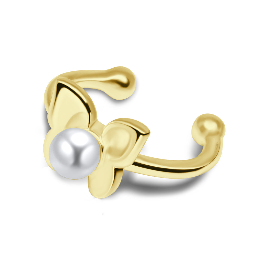 Butterfly Pearl Ear Cuff EC-1152