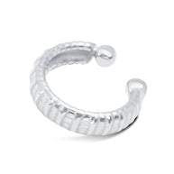Ribbed Wide Band Ear Cuff EC-1160