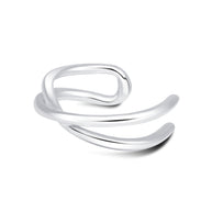 Fluid Loop Sculptural Ear Cuff EC-1173