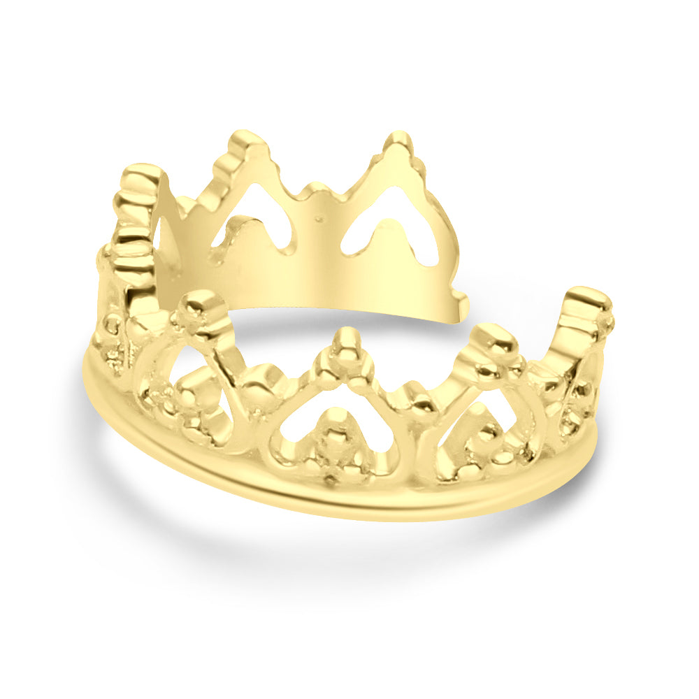 Crown Filigree Ear Cuff EC-1174