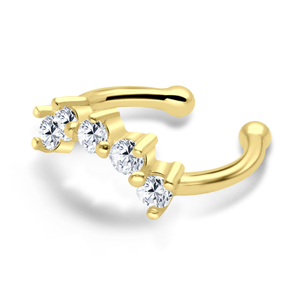 Graduating CZ Ear Cuff EC-1191