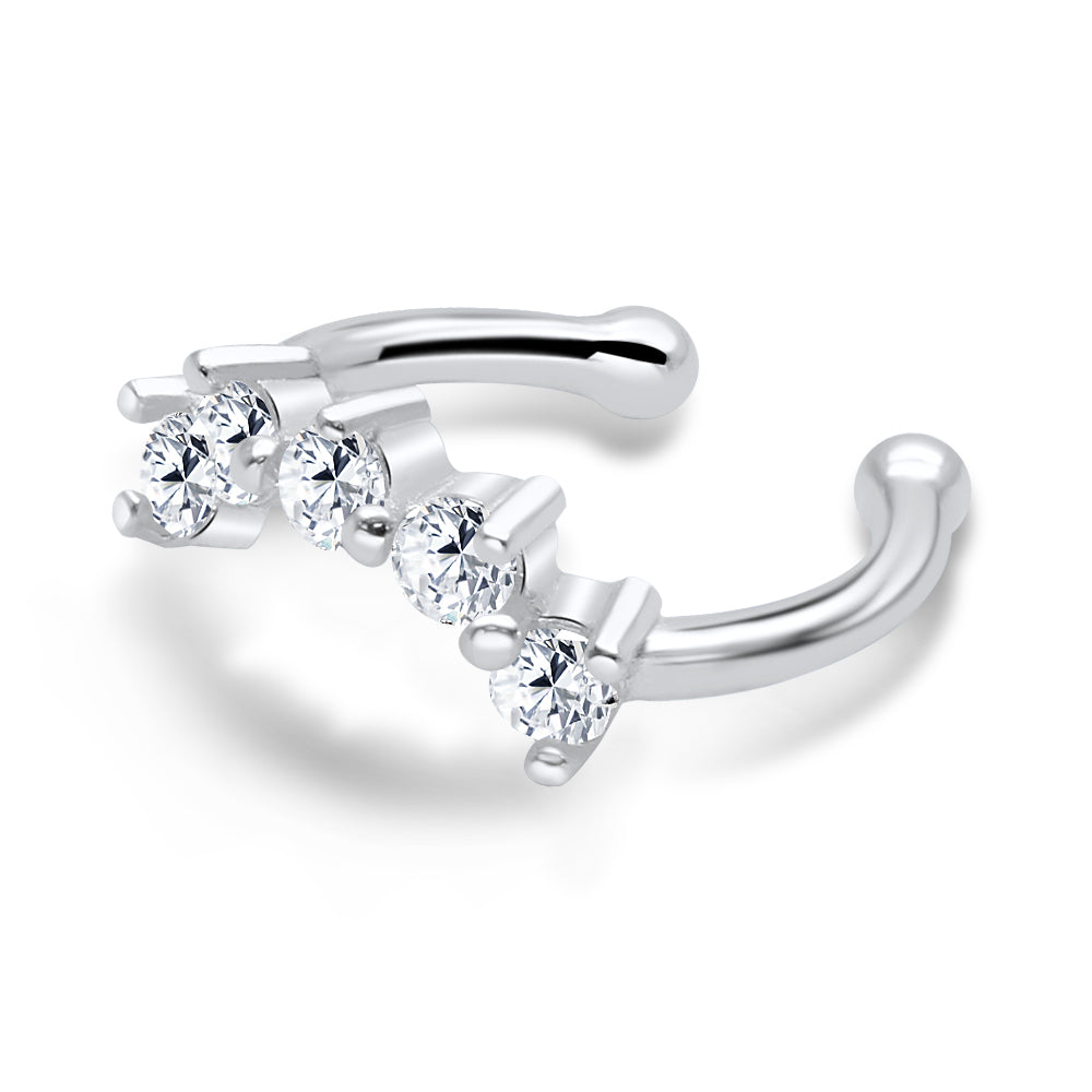 Graduating CZ Ear Cuff EC-1191
