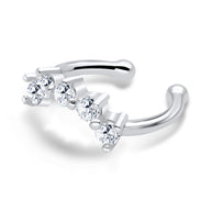 Graduating CZ Ear Cuff EC-1191