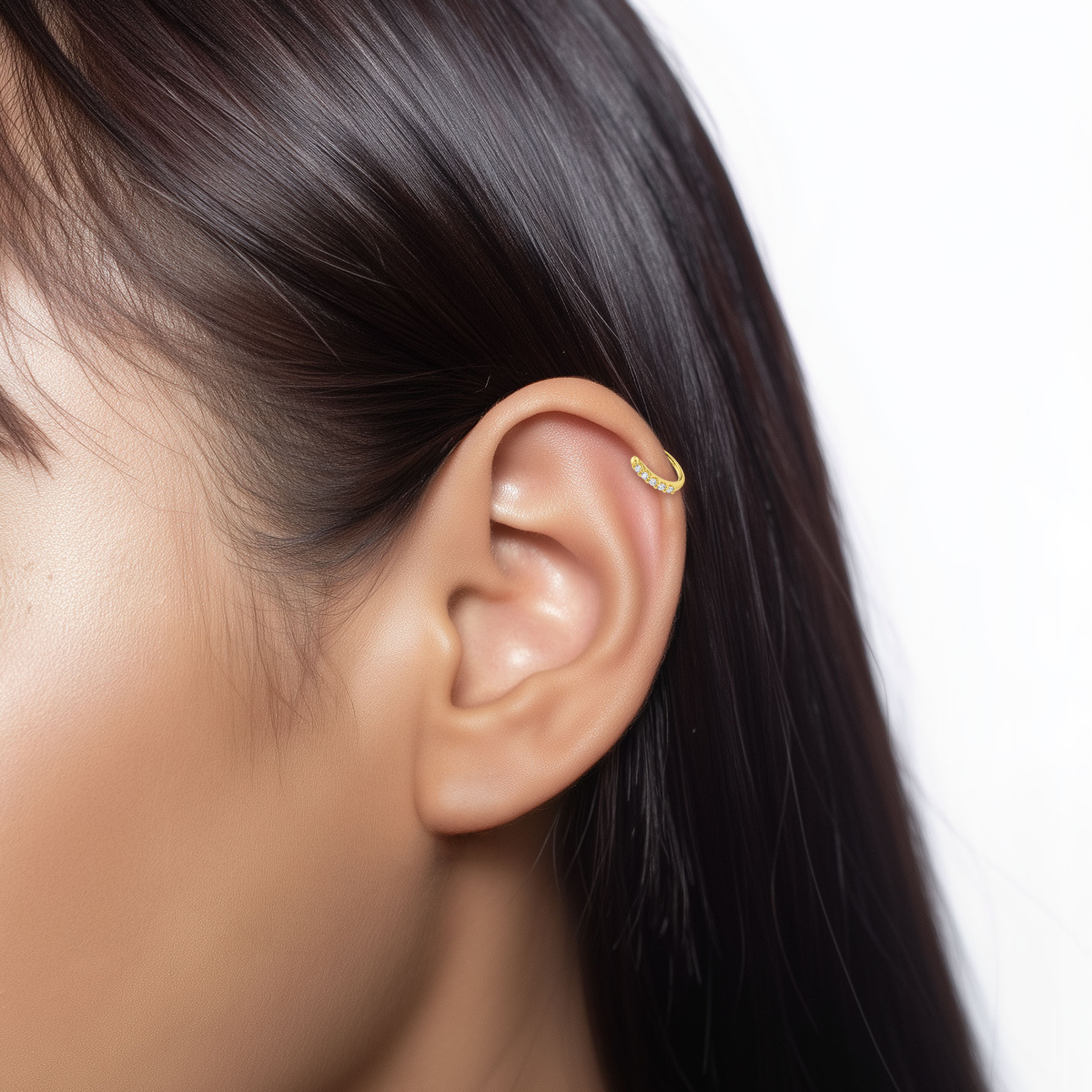 Five Stone CZ Ear Cuff EC-1214