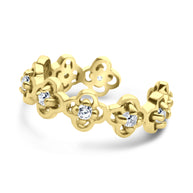 Clover Crown CZ Ear Cuff EC-1224