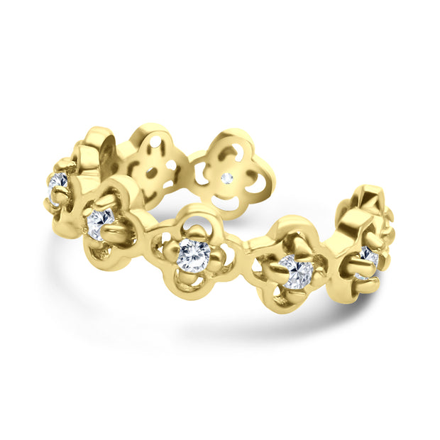 Clover CZ Eternity Ear Cuff EC-1224