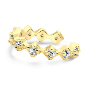 Crystal Zigzag Ear Cuff EC-1225
