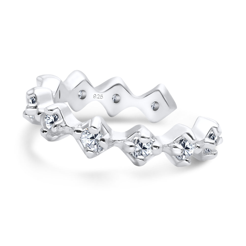 Crystal Zigzag Ear Cuff EC-1225